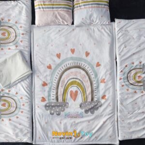 روتختی 7 تیکه مخمل pegasus طرح رنگین کمان