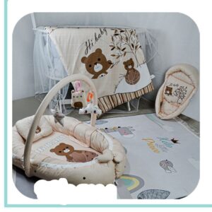 تشک گارد دار نوزادی آویز دار مخمل
